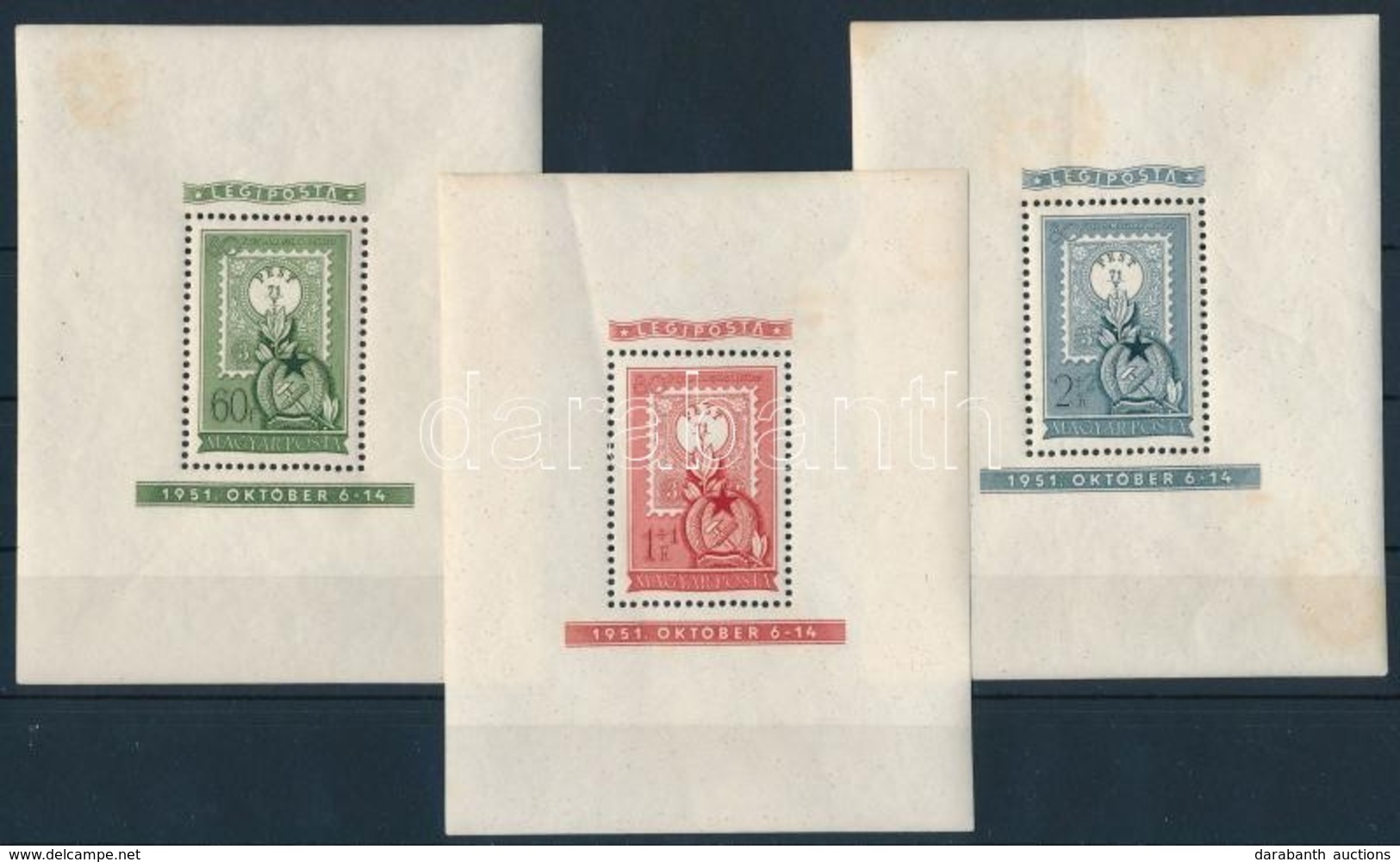 ** 1951 80 Eves A Belyeg Blokksor (45.000) (rozsdafoltok / Stain) - Other & Unclassified