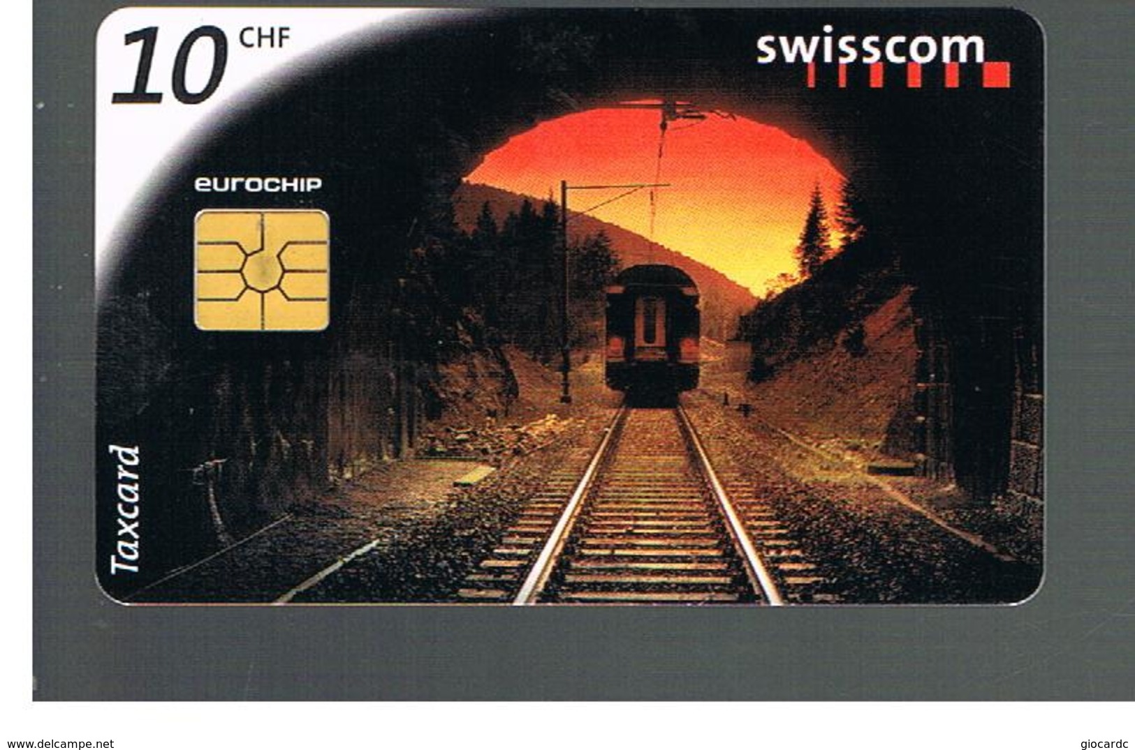 SVIZZERA (SWITZERLAND) - 1998     TRAIN IN GALLERY - USED - RIF. 10056 - Trains