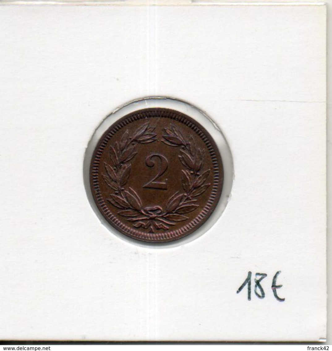 Suisse. 2 C 1850 - 2 Centimes / Rappen