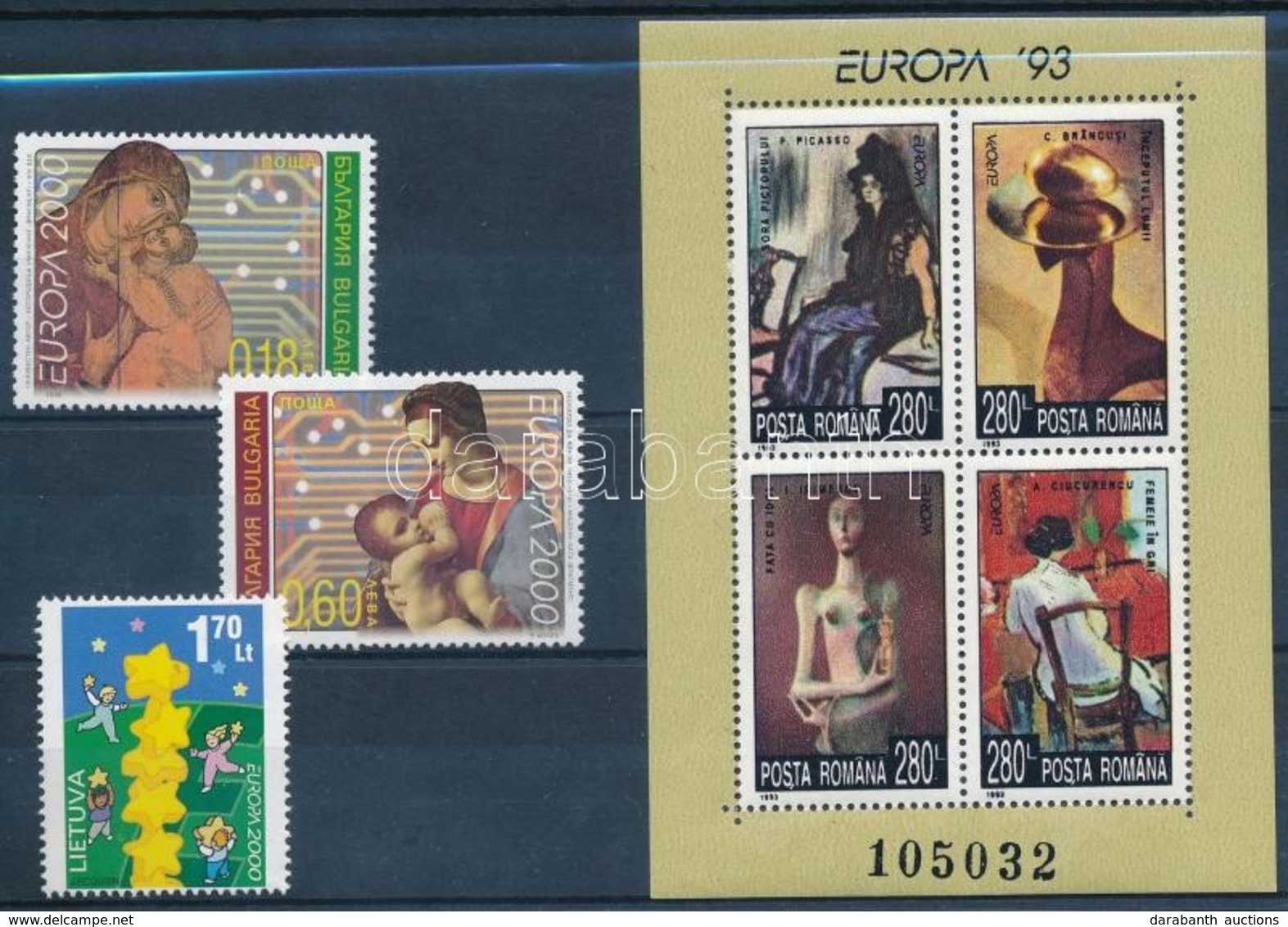 ** Europa CEPT 2000 1 Sor + 1 Oenallo Ertek + 1 Blokk - Altri & Non Classificati