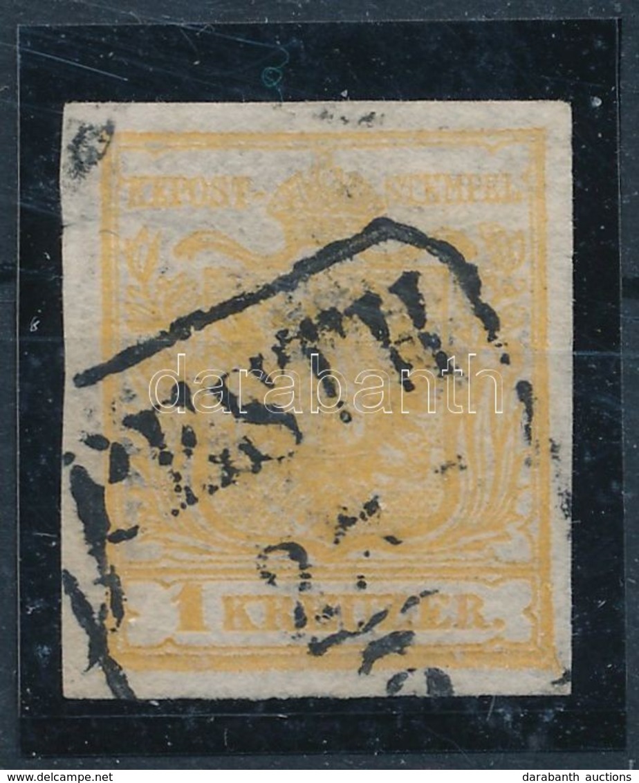 O 1850 1kr HP I Sargasokker Alul Ivszeli Nyomat ,,PESTH' Certificate: Ferchenbauer - Other & Unclassified