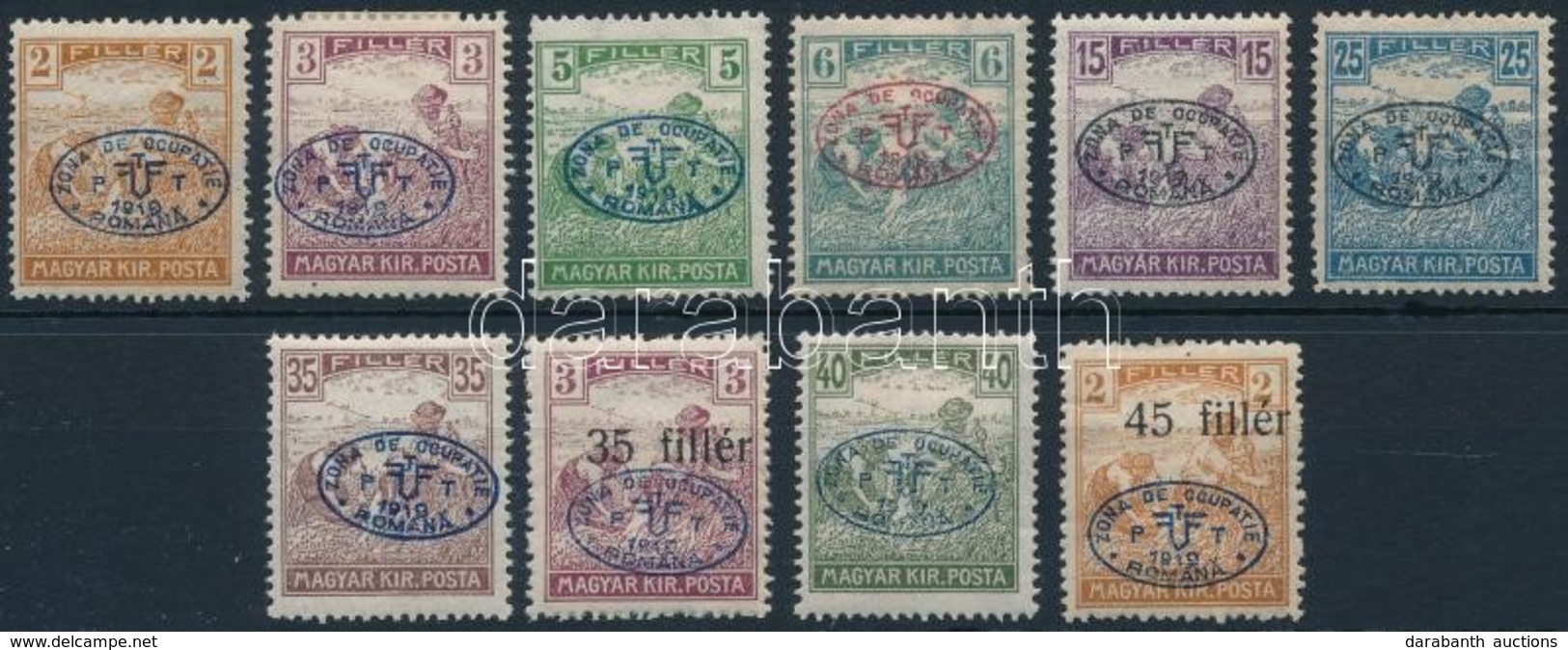 * Debrecen I. 1919 10 Klf Arato Belyeg Bodor Vizsgalojellel (12.850) - Altri & Non Classificati