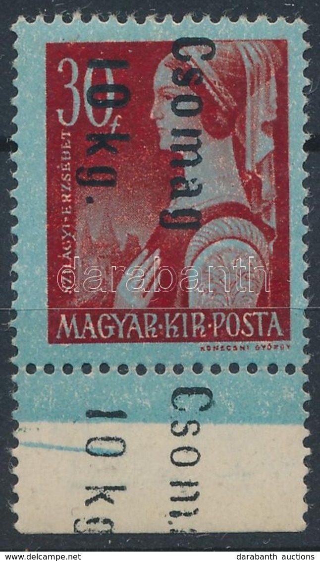 ** 1946 Bet?s Csomag 10kg  Ivszelre Tolodott Feluelnyomas - Other & Unclassified