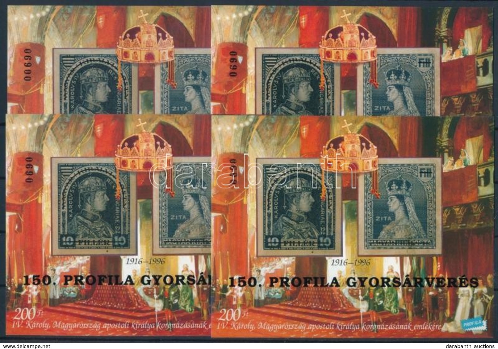 ** 1999/8 150. Profila Gyorsarveres 4 Db-os Emlekiv Garnitura Azonos Sorszammal (32.000) - Other & Unclassified