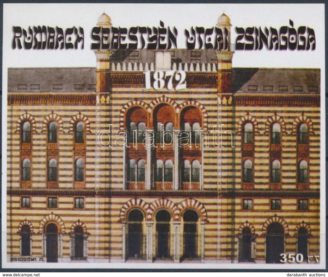** 2002/20 Rumbach Sebestyen Utcai Zsinagoga Emlekiv Sorszam Nelkuel! (csak Nehany Peldany Letezik) - Other & Unclassified