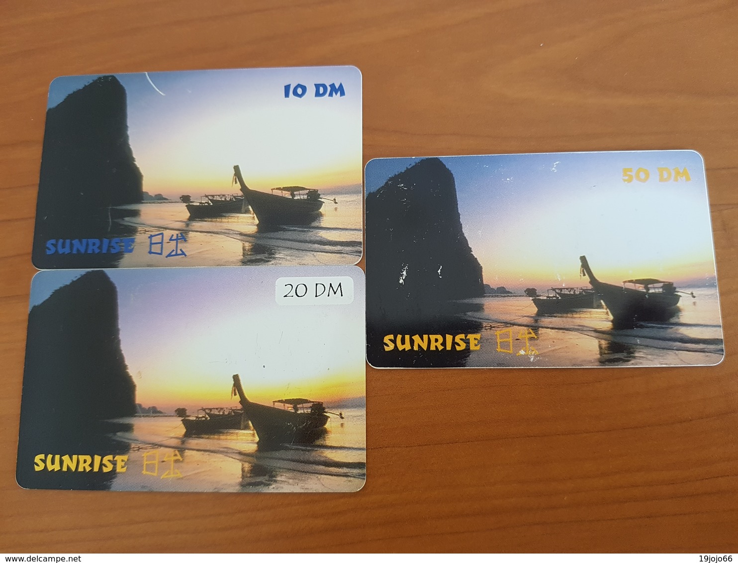 Sunrise 10, 20, 50 DM - Sun Rise Motive / Ozean / Beach  -   Used Condition - [2] Prepaid