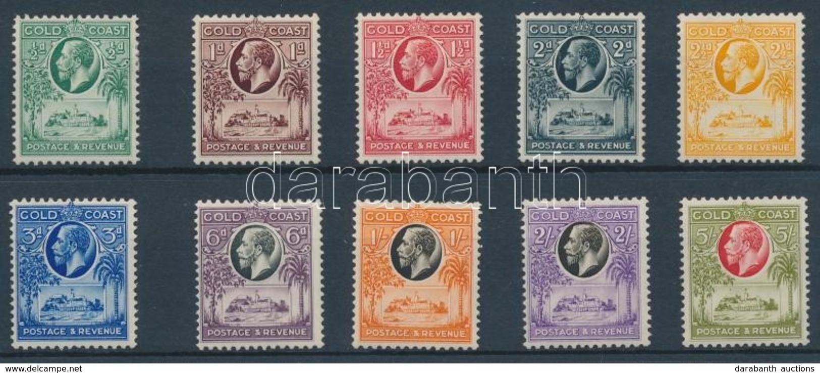 * 1928 Forgalmi Sor / Definitive Set Mi 88-97 (1Sh Roevid Fogak / Short Perforations) - Andere & Zonder Classificatie