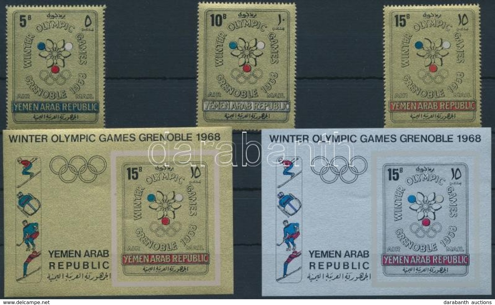 ** 1967 Teli Olimpia Sor Mi 613-615 + Blokksor Mi 60-61 B - Other & Unclassified