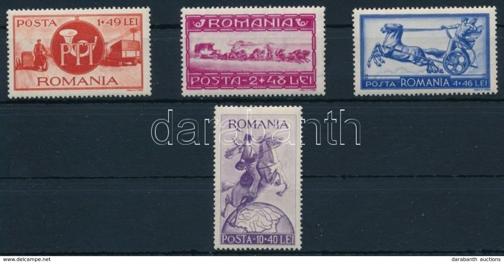 ** 1944 Posta Es Vasut Sor Mi 817-820 - Other & Unclassified