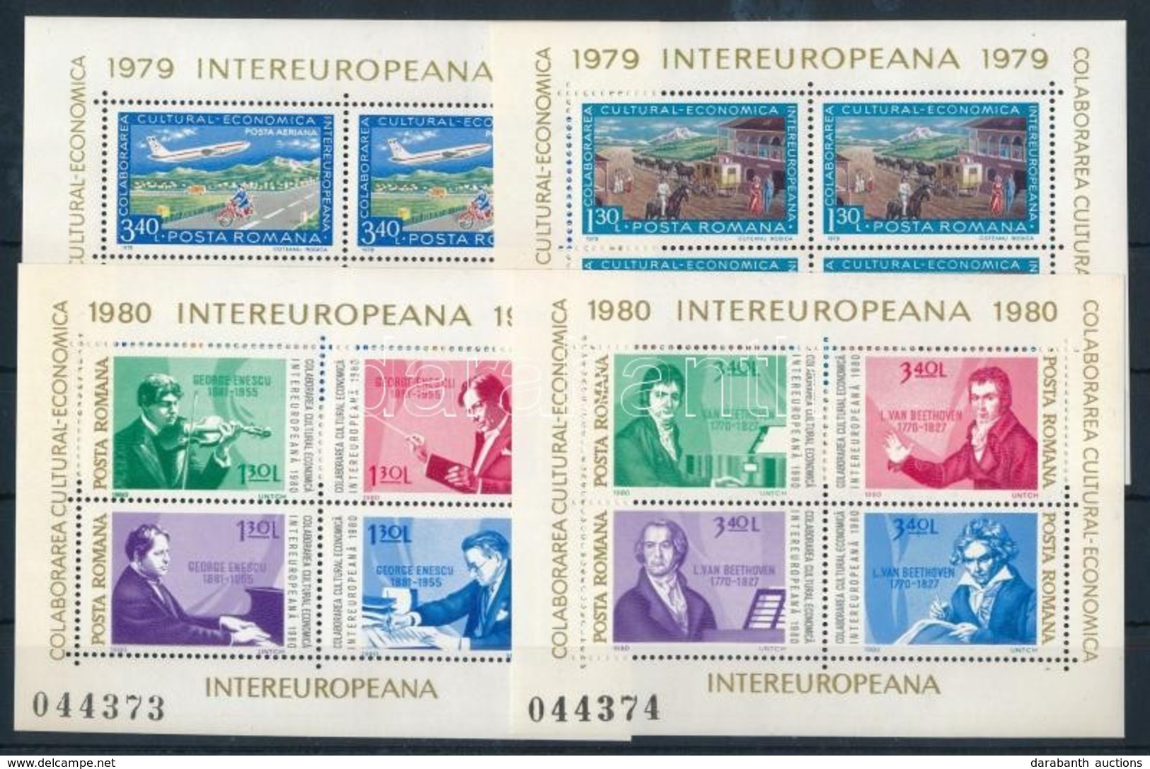 ** 1979-1980 INTEREUROPA 2 Klf Blokksor - Other & Unclassified