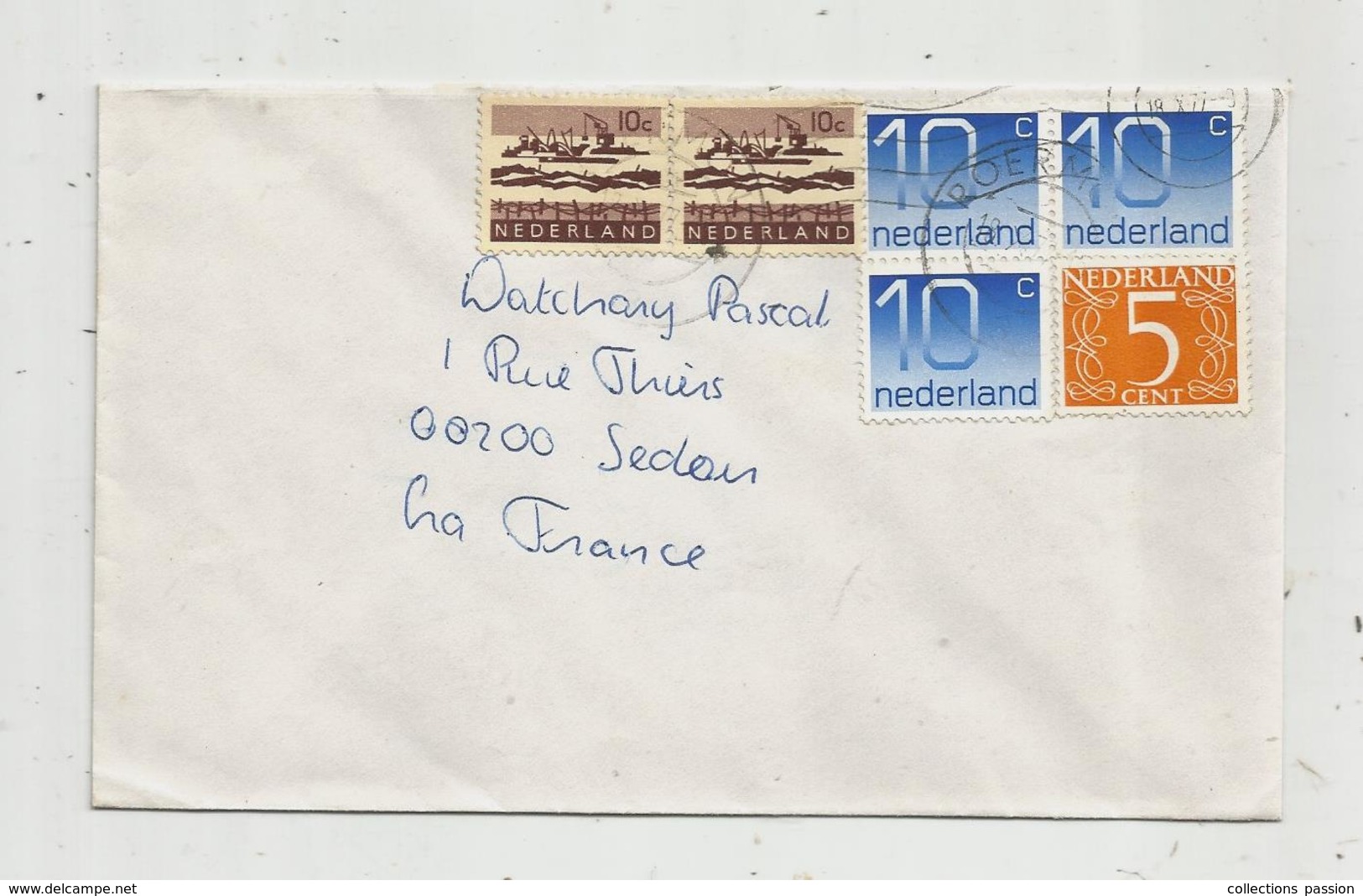 Lettre , 1977, Pays Bas , NEDERLAND , ROERMOND , Ruremonde , 2 Scans - Marcophilie