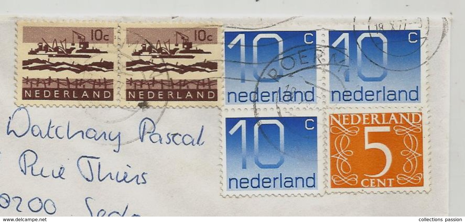 Lettre , 1977, Pays Bas , NEDERLAND , ROERMOND , Ruremonde , 2 Scans - Storia Postale