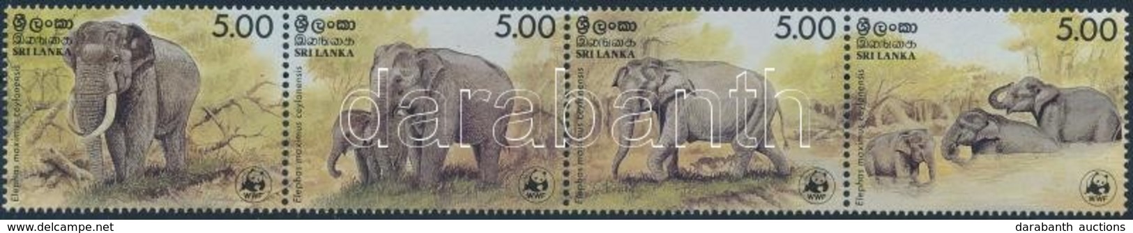 ** 1986 WWF Azsiai Elefant Negyescsik Mi 753-756
<br/>+ 4 CM + 4 FDC-n - Other & Unclassified