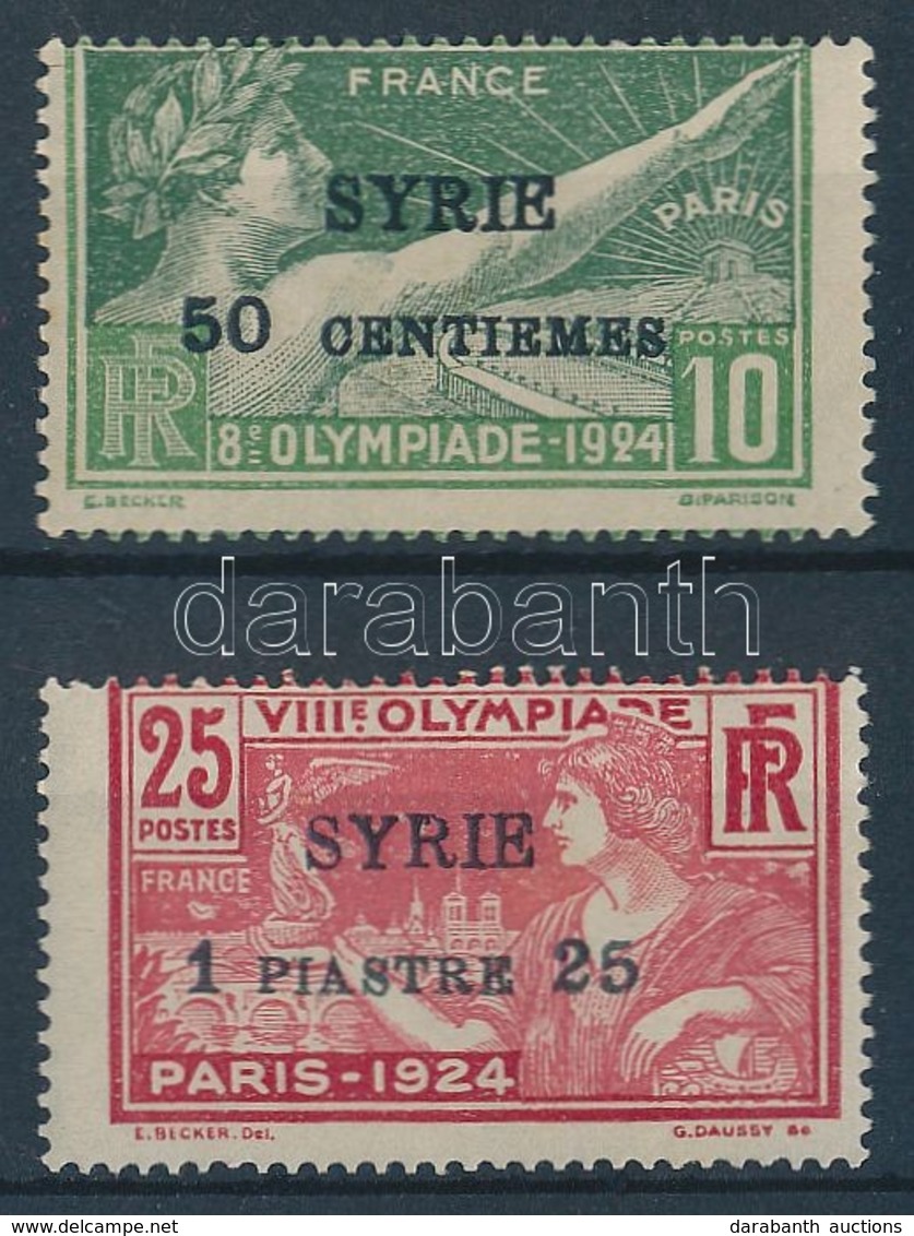 * 1924 Nyari Olimpia: Parizs (I.) Feluelnyomassal / Summer Olympics (I.) With Overprint Mi 227-228 - Andere & Zonder Classificatie