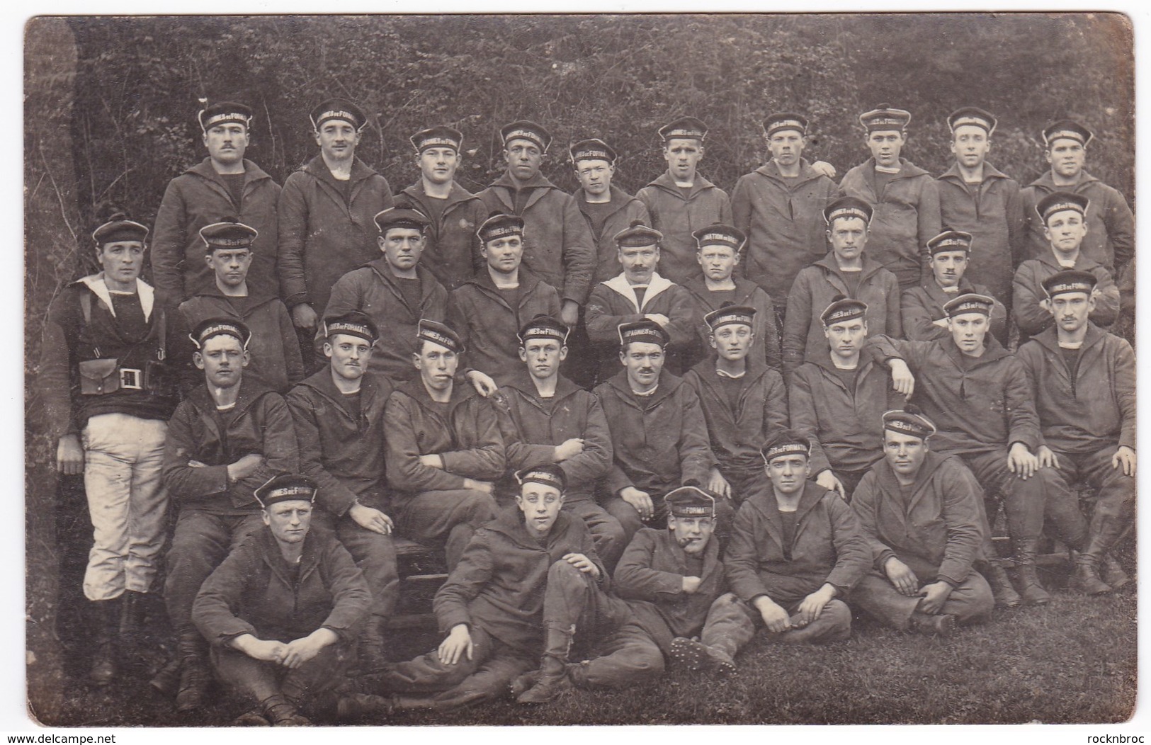 Ancienne Carte Photo Militaria Groupe à Identifier - Guerre, Militaire