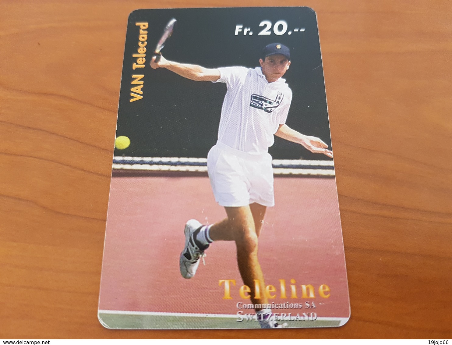Prepaid Phonecard Card 20 Fr - Tennis Player / Sport -  Teleline   -  Fine Used - Suiza