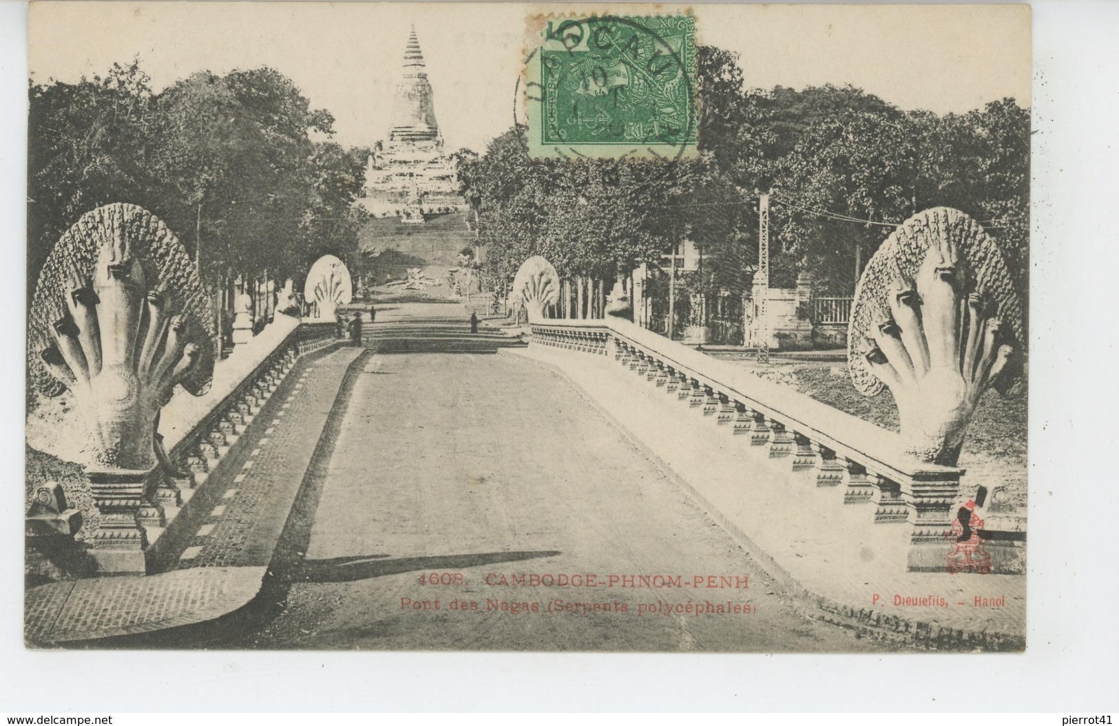 ASIE - CAMBODGE - PHNOM PENH - Pont Des Nagas (Serpents Polycéphales ) - Kambodscha