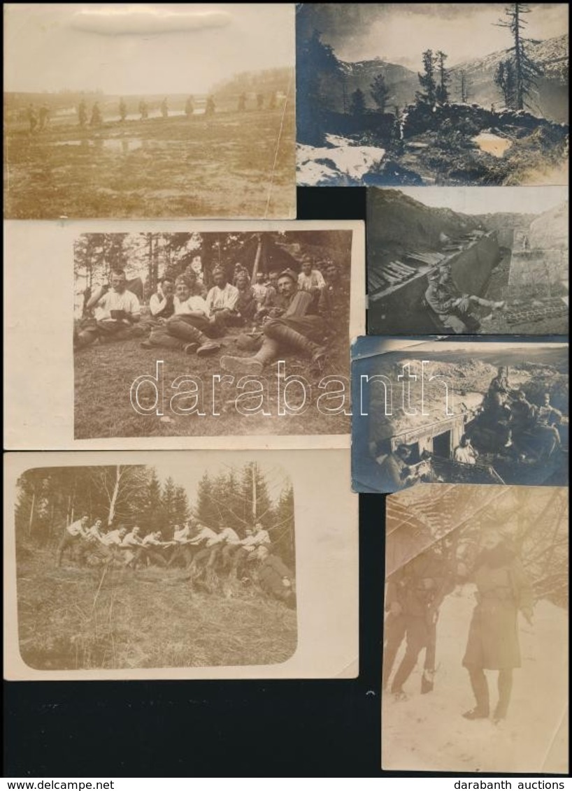 Cca 1914-1918 Eletkepek Az I. Vilaghaborubol, 24 Db, 5,5x8 Es 9x14 Cm Koezoetti Meretekben / Photos From The World War I - Andere & Zonder Classificatie