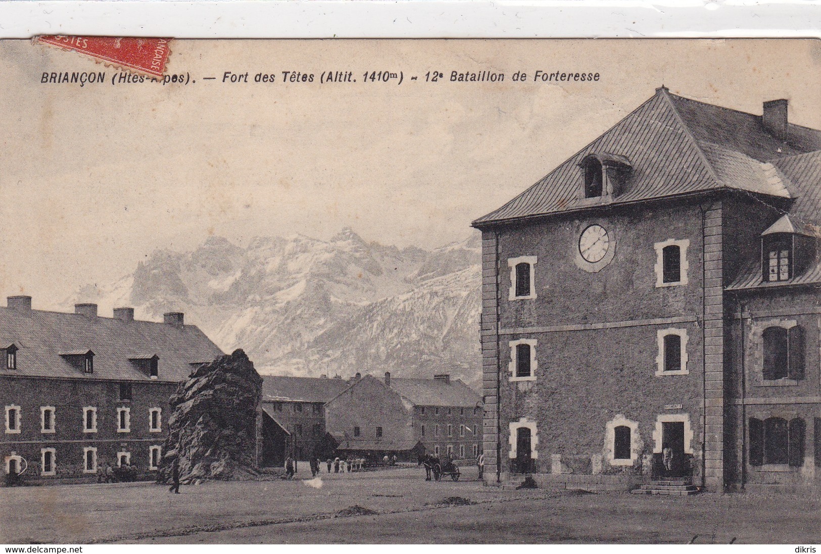 05-BRIANCON- FORT DES TETES 12e BATAILLON DE FORTERESSE - Briancon