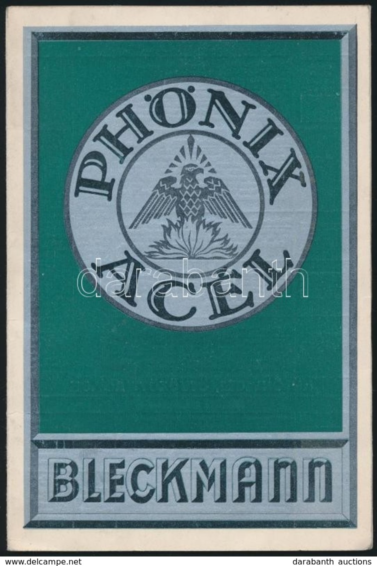 1930 Bp. VI., Bleckmann J.E. Phoenix-Acelm?vek  Katalogusa - Unclassified