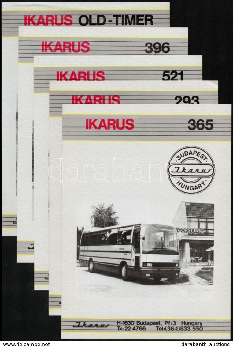 Cca 1985 Ikarus Buszok Es Jarm?vek Kepes Modellismertet?i. 5 Db 4p. - Non Classificati