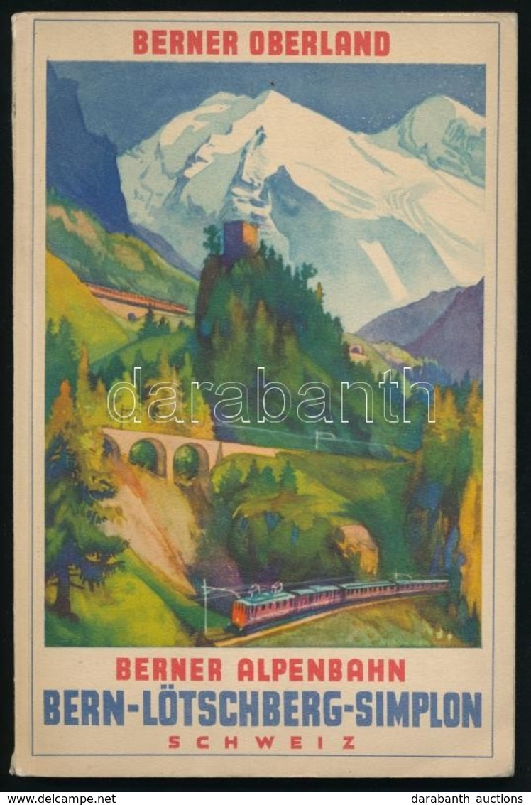 Illustrierter Fuehrer Durch Das Berner Oberland Und Ueber Die Loetschbergbahn. Zurich, 1929, Brunner&Co., 96+8 P.+ 1 Kih - Unclassified