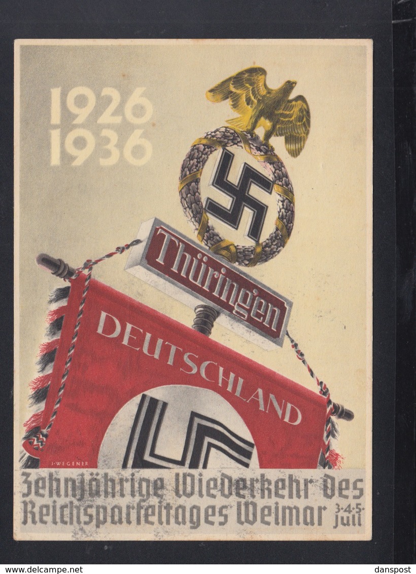 Dt. Reich PK 1936 Reichsparteitag Weimar - Political Parties & Elections