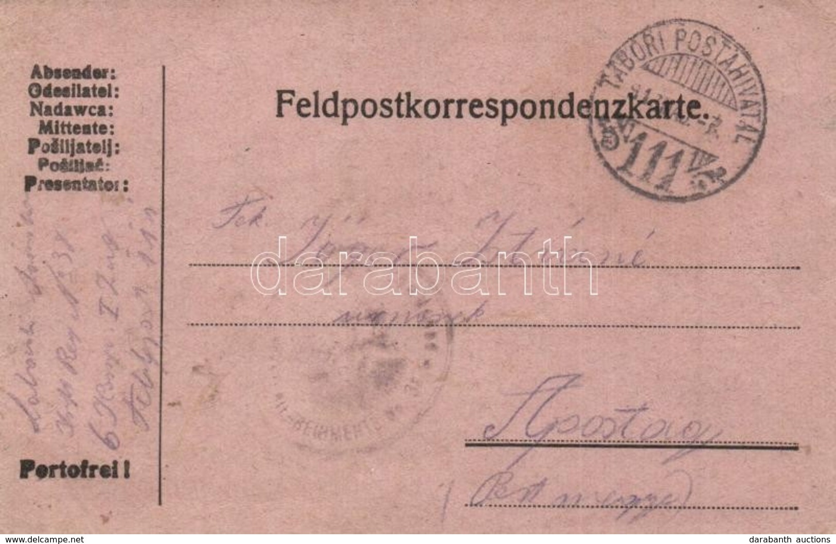 6 Db Els? Vilaghaborus Osztrak-magyar Tabori Postai Levelez?lap / 6 WWI Austro-Hungarian Military Field Posts. K.u.K. Fe - Zonder Classificatie