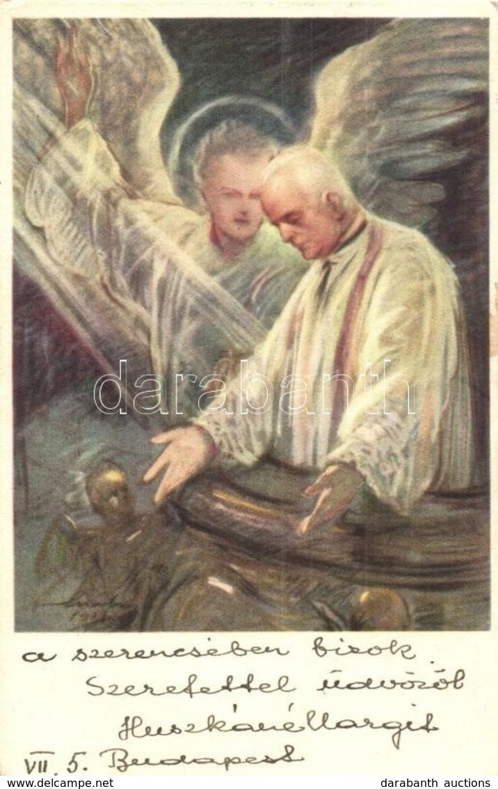 ** 4 Db REGI Marton L. Cserkesz M?veszlap / 4 Pre-1945 Scout Art Postcards Signed By Marton L. - Non Classificati