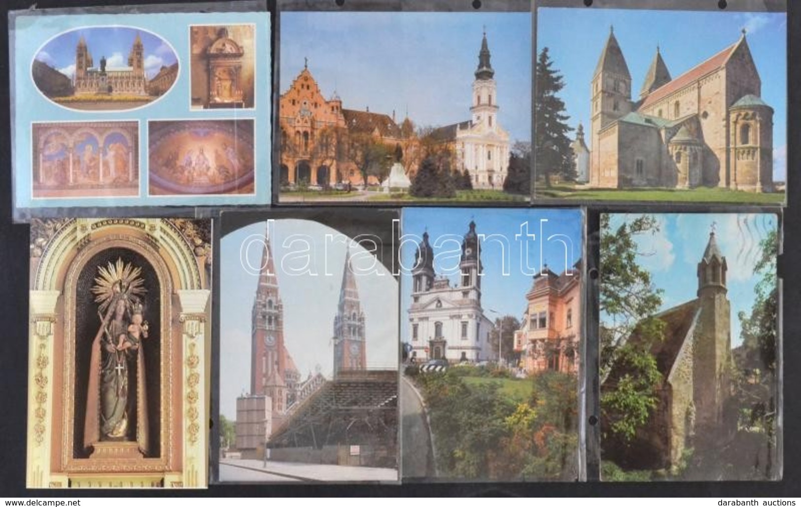 ** * Kb. 350 Db MODERN Magyar Kepeslap Templomokkal, Dobozban /  Cca. 350 Modern Hungarian Postcards With Churches - Ohne Zuordnung