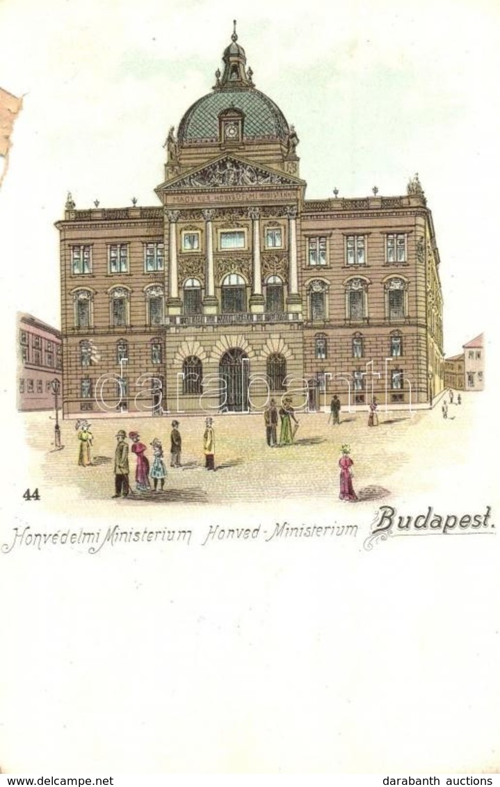 ** T4 Budapest I. Szent Gyoergy Ter, Honvedelmi Miniszterium. Litho (b) - Non Classificati