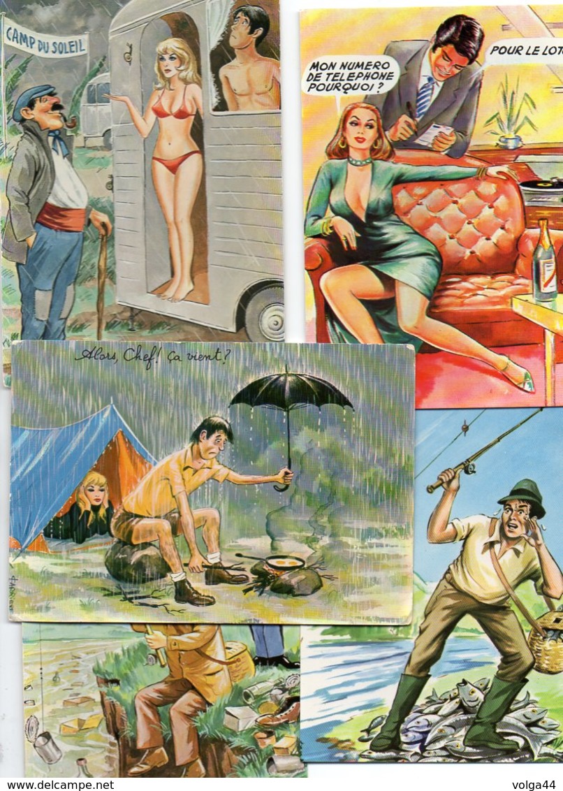 Lot De 15 CP Illustrateur Carriere - Pin Up - 5 - 99 Cartes