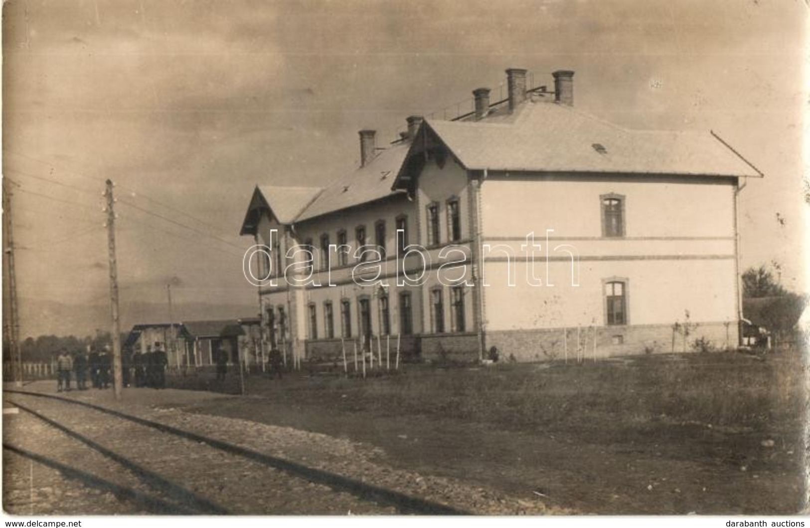 * T2 Piski, Simeria; Vasutallomas, Rendez? Palyaudvar, Vasutasok, Adler Fenyirda / Railway Station, Railwaymen - Zonder Classificatie