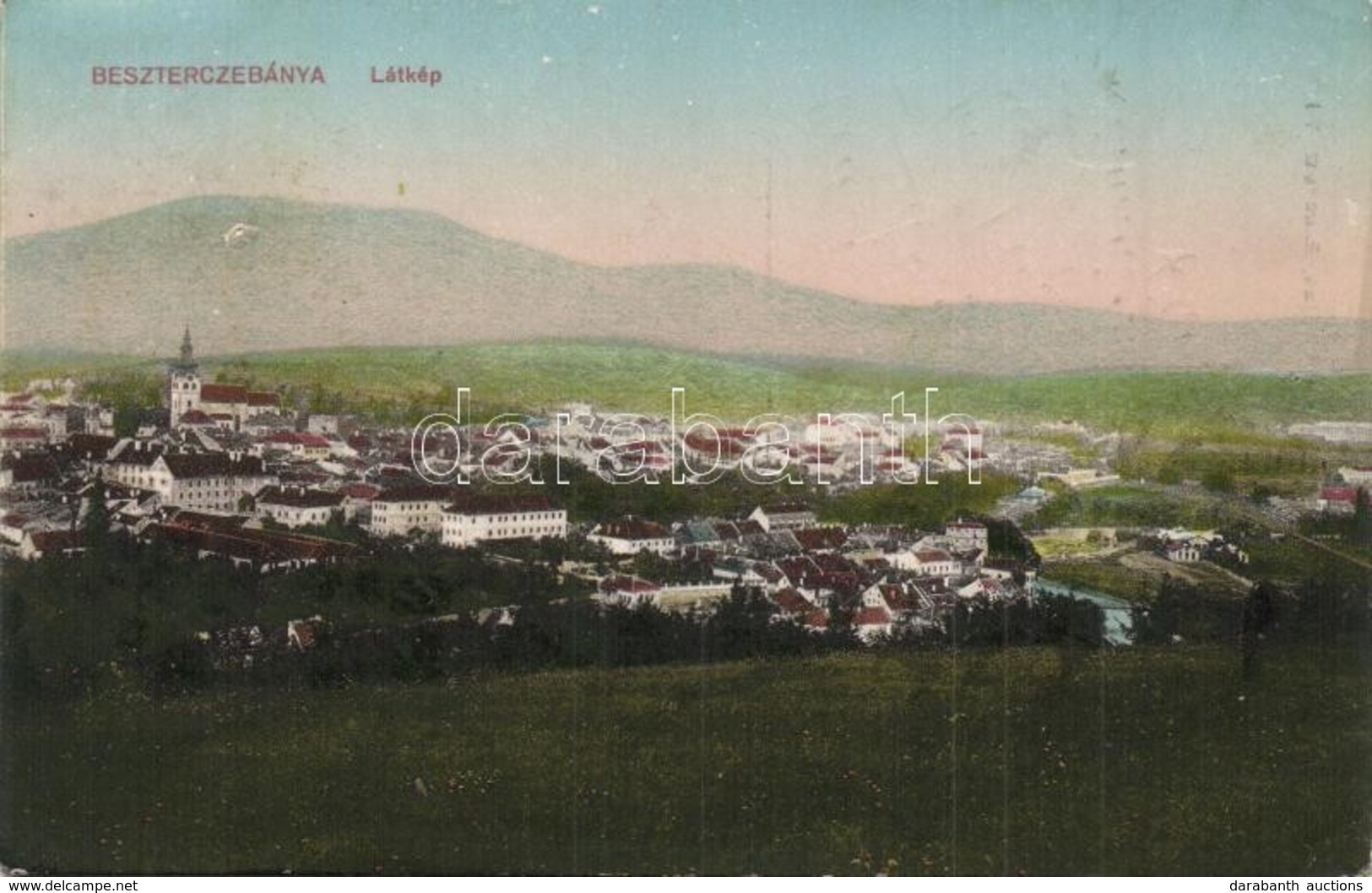 T2/T3 Besztercebanya, Banska Bystrica; Latkep / Panorama View (EK) - Unclassified