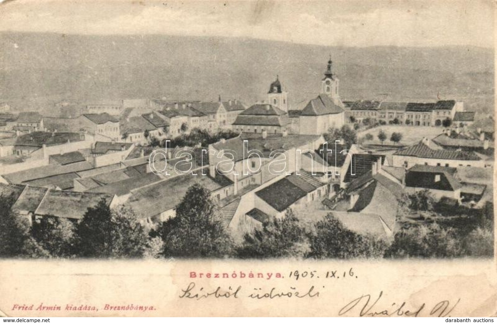 * T2/T3 Breznobanya, Brezno Nad Hronom; Latkep, Templomok. Fried Armin Kiadasa / City View, Churches (kopott Sarkak / Wo - Unclassified