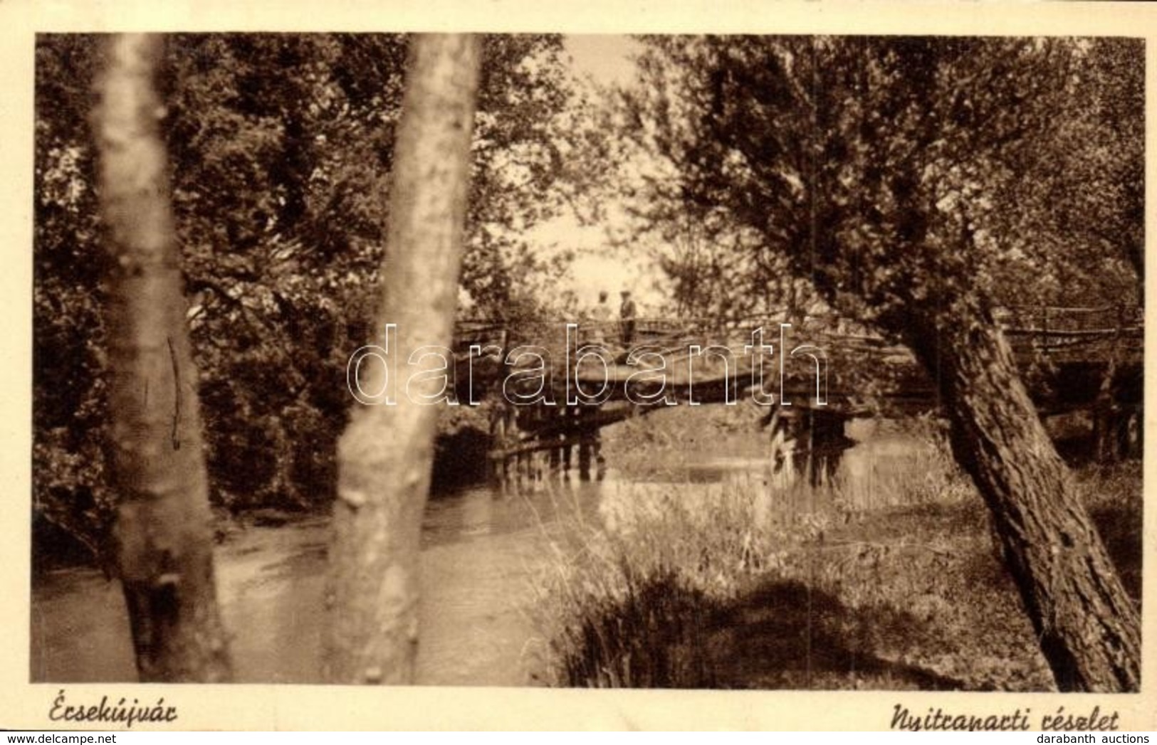 T2/T3 Ersekujvar, Nove Zamky; Nyitra Parti Reszlet / Nitra River  (EB) - Unclassified