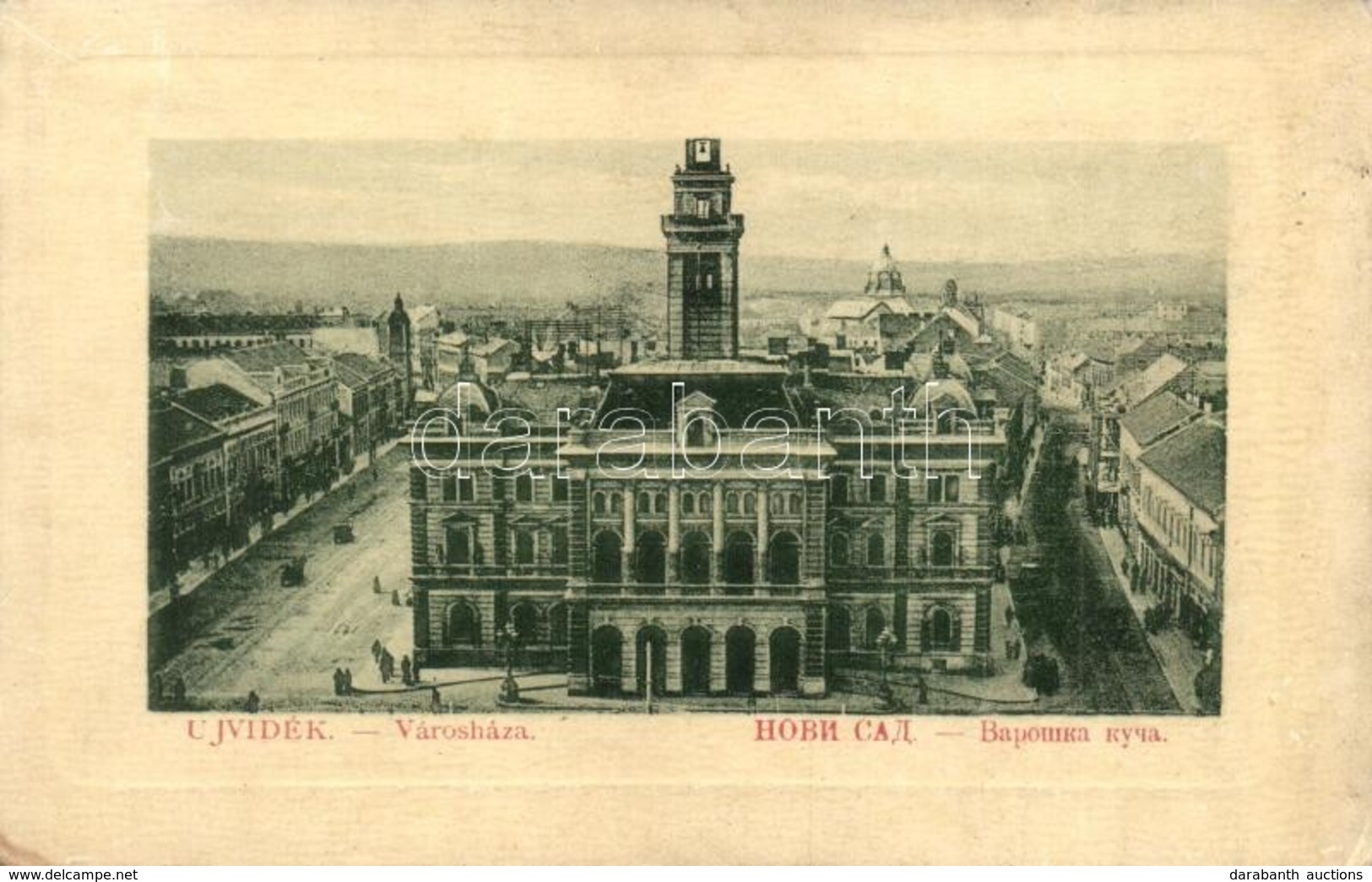 T2/T3 Ujvidek, Novi Sad; Varoshaza. W. L. Bp. 4214. / Town Hall (EK) - Zonder Classificatie