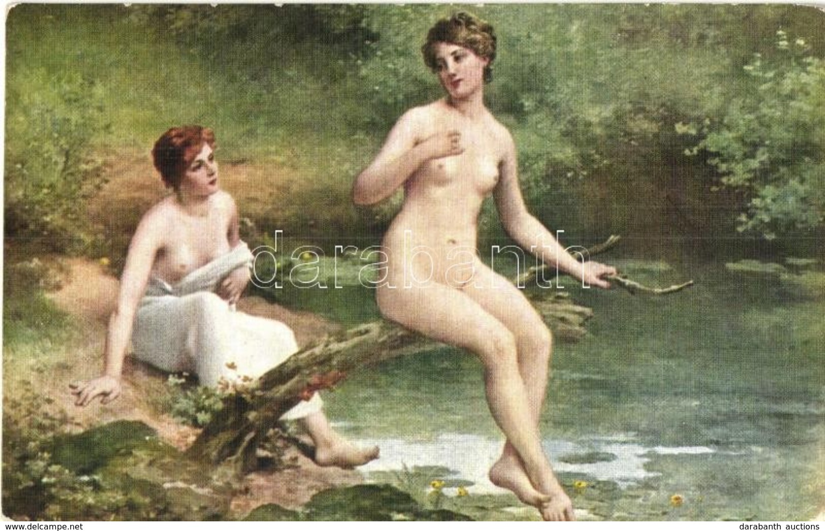 ** * 27 Db REGI Erotikus M?vesz Motivumlap / 27 Pre-1945 Erotic Art Motive Postcards - Zonder Classificatie