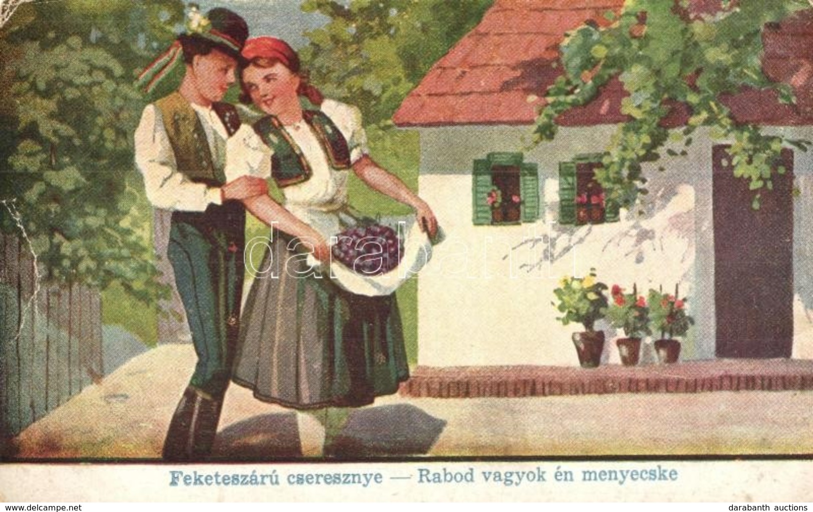 ** T3 'Feketeszaru Cseresznye. Rabod Vagyok En Menyecske...' / Hungarian Folklore, Unsigned Bernath (kis Szakadas / Smal - Zonder Classificatie