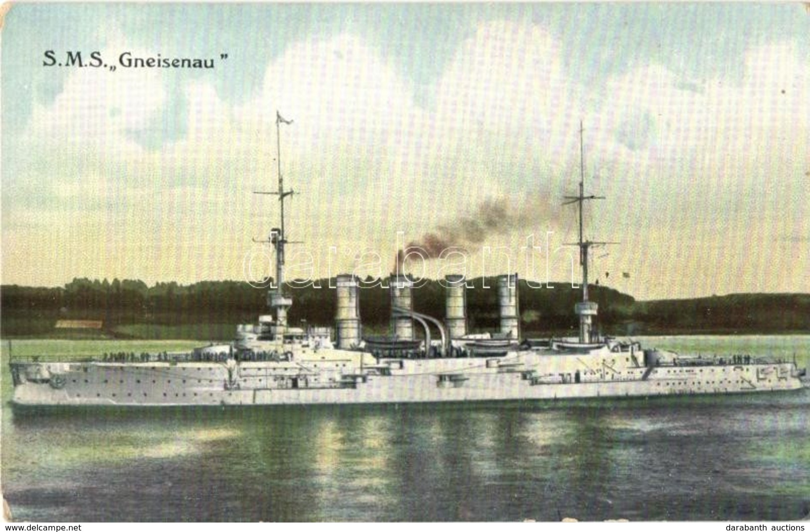 T2/T3 SMS Gneisenau, Kaiserliche Marine / Imperial German Navy Warship + K.u.K. Feldhaubitzregiment Georg V., Koenig Von - Unclassified