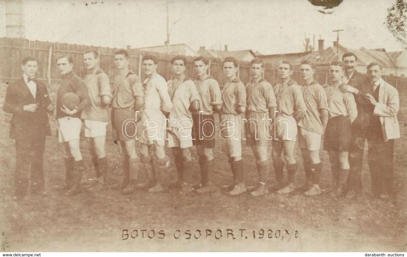 ** T2 1920 Botos Csoport Labdarugo Csapat, Csoportkep / Hungarian Football Team, Group Photo - Unclassified