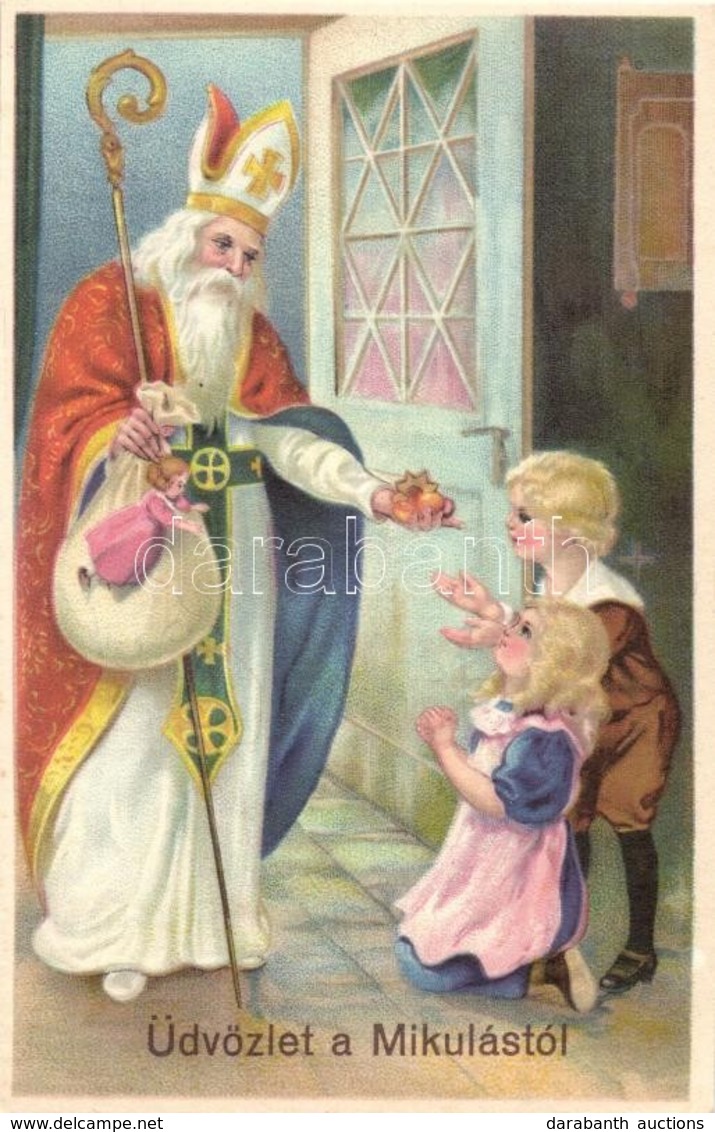 ** T1 Uedvoezlet A Mikulastol! / Saint Nicholas. Litho - Zonder Classificatie