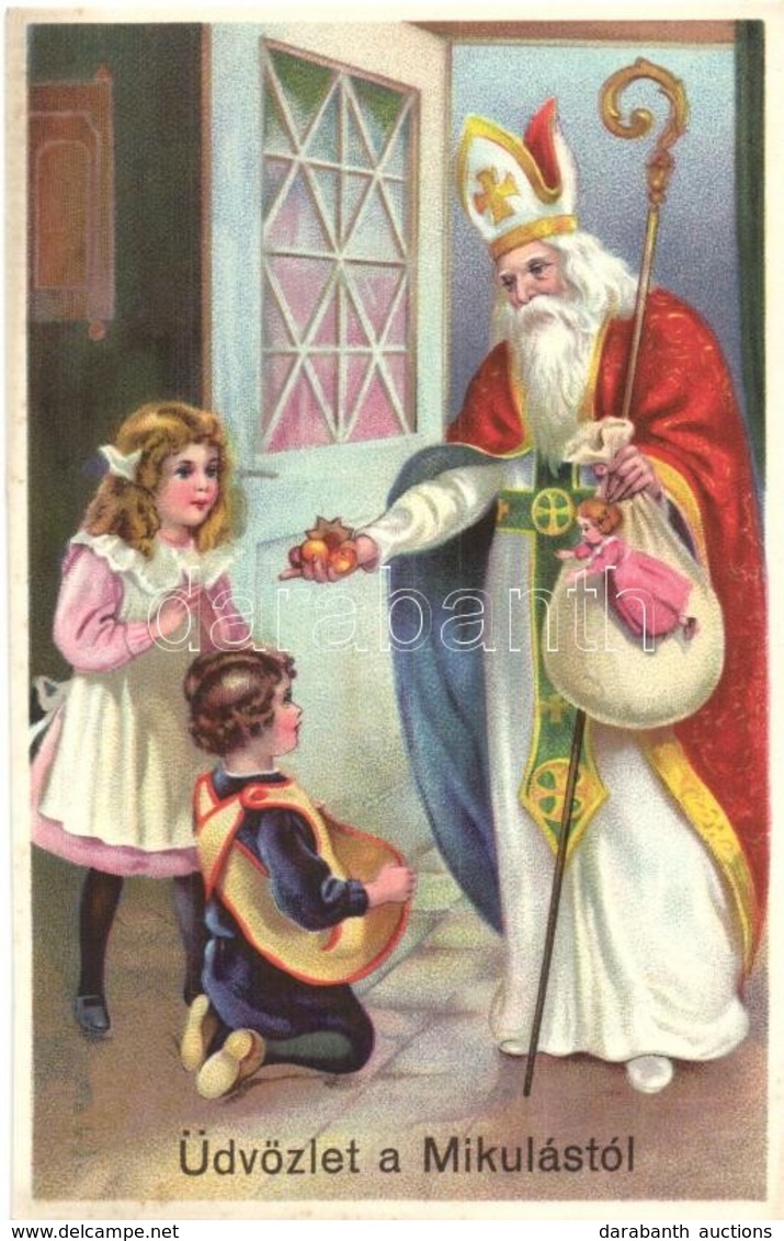 ** T1 Uedvoezlet A Mikulastol! / Saint Nicholas. Litho - Zonder Classificatie