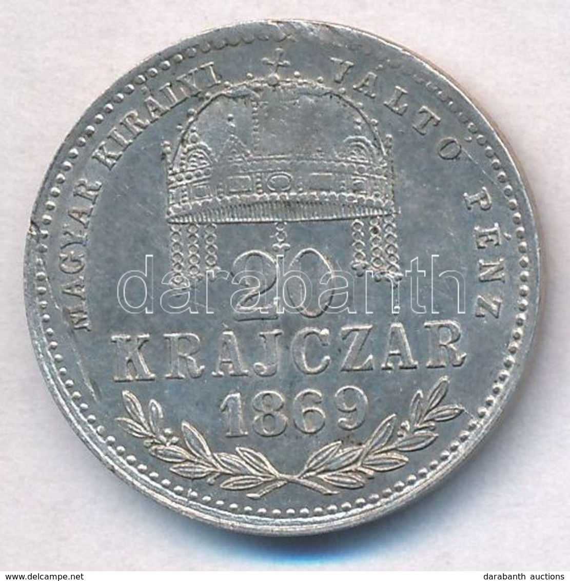 1869KB 20kr Ag 'Magyar Kiralyi Valto Penz' T:2,2- K.
Adamo M10.1 - Unclassified