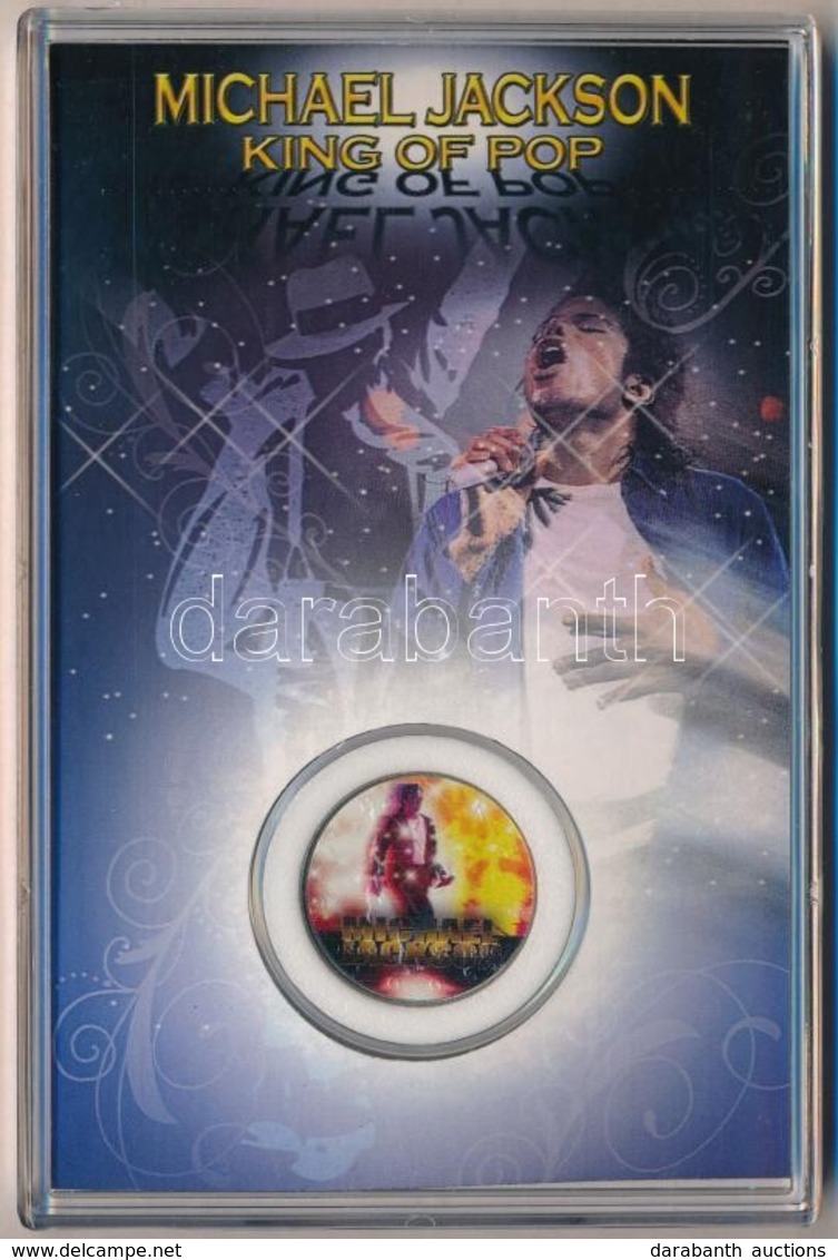 Amerikai Egyesuelt Allamok 1995. 1/2$ Cu-Ni 'Kennedy', Michael Jackson Multicolor Festessel, M?anyag Tokban T:1- USA 199 - Unclassified