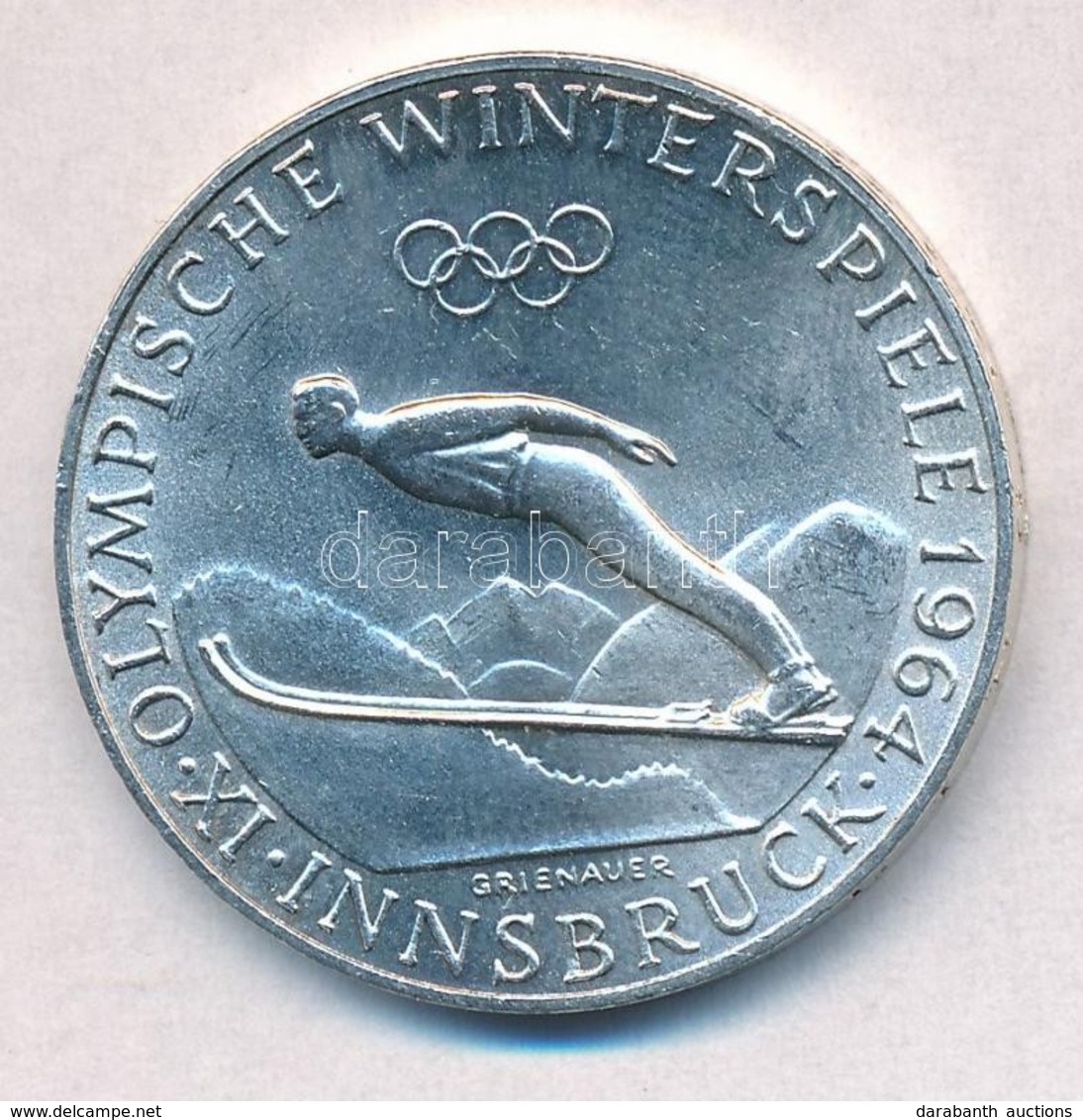 Ausztria 1964. 50Sch Ag 'IX. Teli Olimpia Innsbruck' T:1- Austria 1964. 50 Schilling Ag 'Winter Olympics Insbruck' C:AU
 - Unclassified