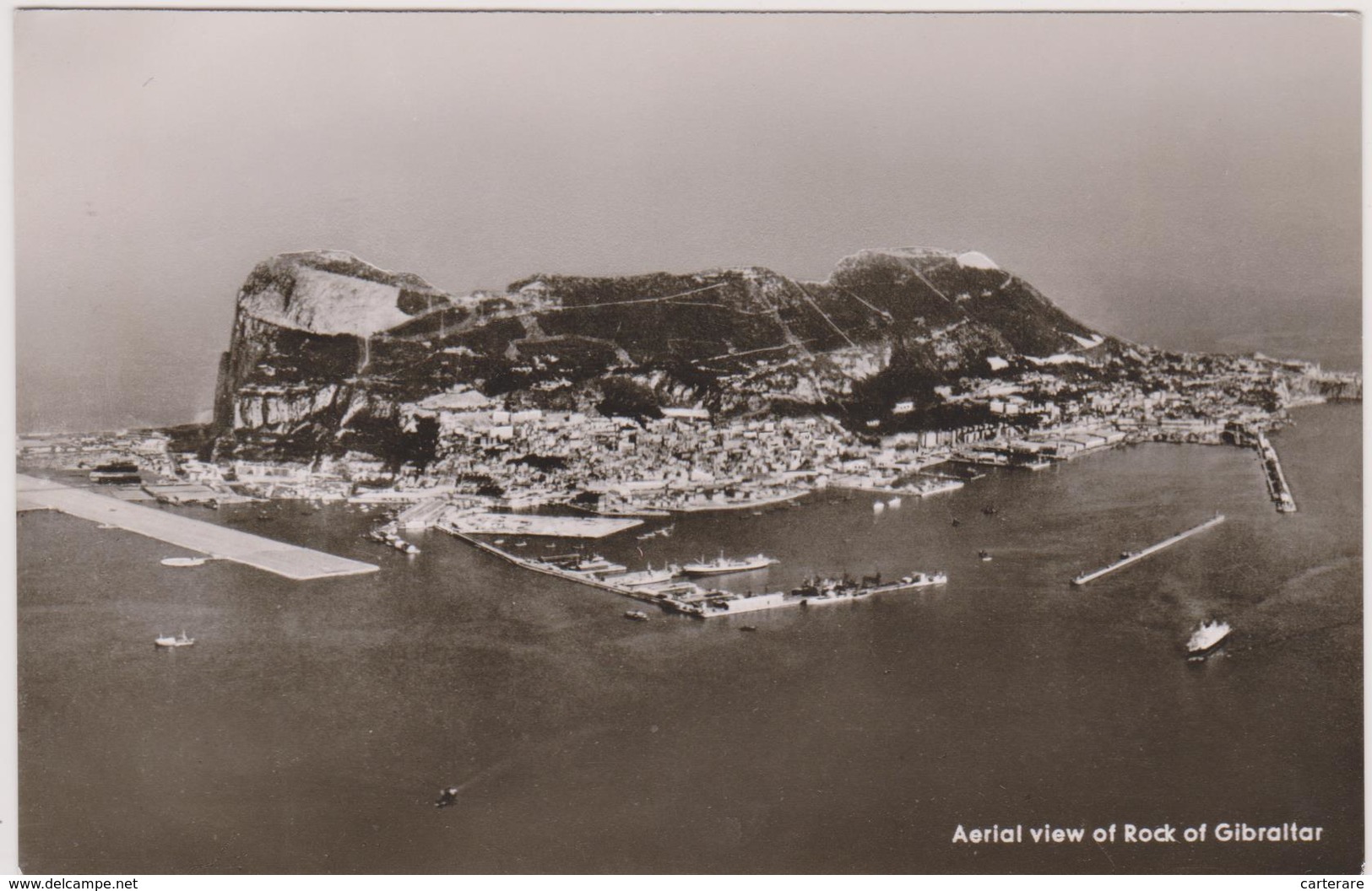 Vue Aérienne De Gibraltar,gibraltar From The Air,conquise à L'espagne  En 1704,aerial View Of Rock - Gibraltar