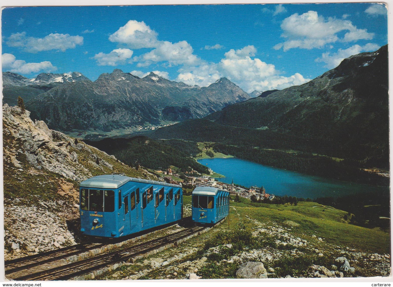 SUISSE,HLVETIA,SWISS,SWIT ZERLAND,SVIZZERA,SCHWEIZ, GRISONS,SAINT MORITZ,CORVIGLIA BAHN,MALOJA,FUNICULARS,FU NICULAIRE - Sankt Moritz