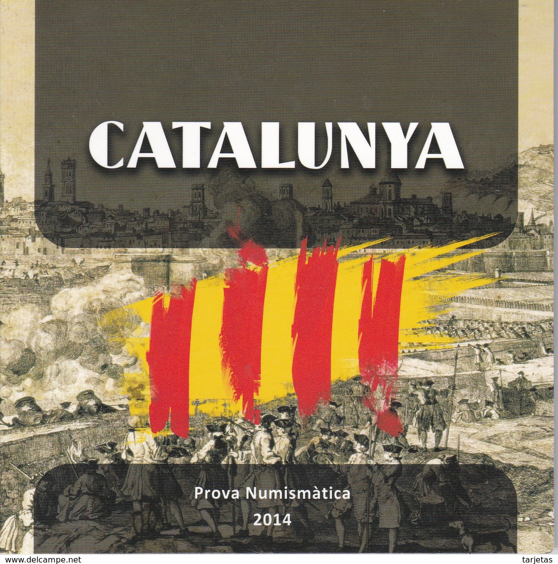 CARTERA DEL AÑO 2014 DE CATALUNYA CON LAS MONEDAS DE LA REPUBLICA CATALANA (PROVA NUMISMATICA) - Mint Sets & Proof Sets