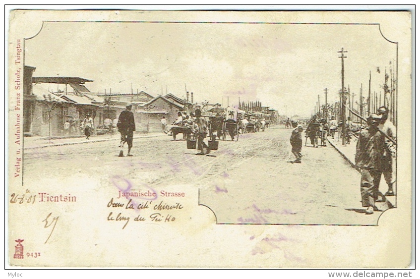 China. Tientsin. Japanische Strasse. - Chine